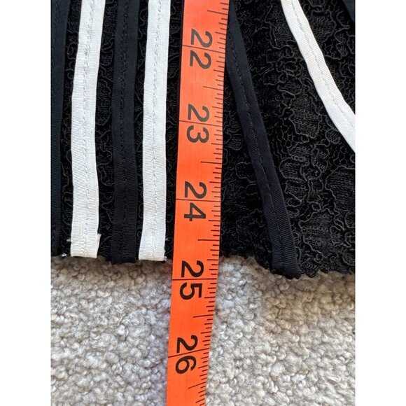 Vintage Obsedia Womens Black & White Lace Jacket With Embroidered Stars - Picture 8 of 10